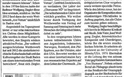 Badener Zeitung 14. Februar 2019